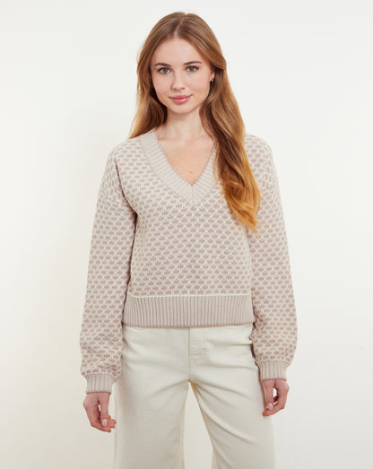 Brynn Stitch V-Neck