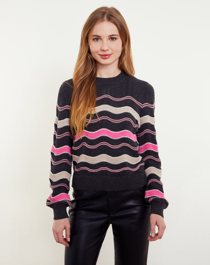 Leona Wave Stitch Crew