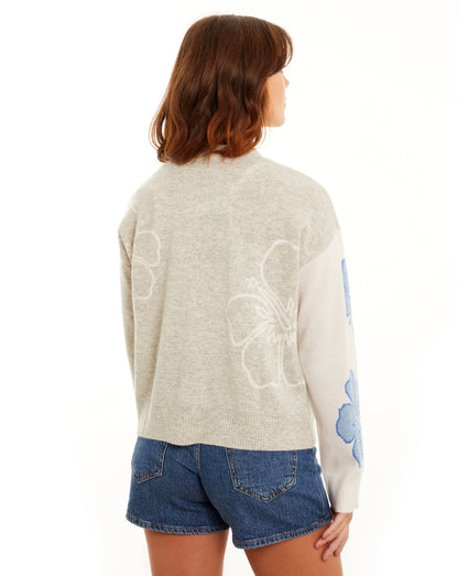 Orla Hawain Floral V-Cardi